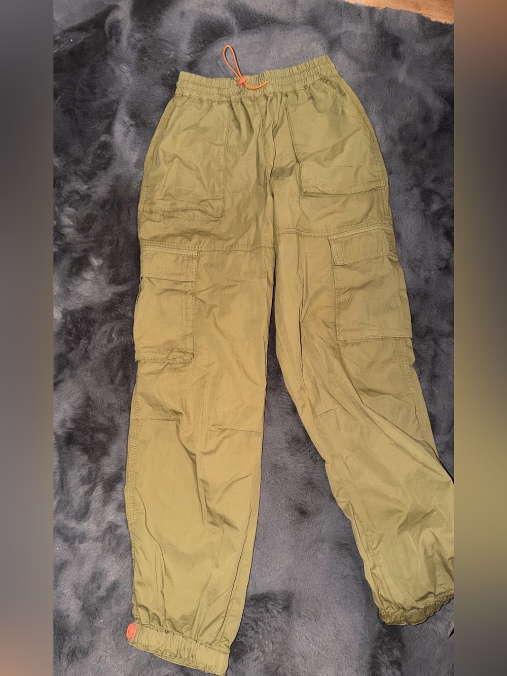Topshop Olive Cargo Joggers for Men